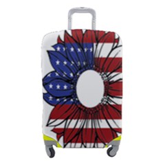 Us Flag Flower Sunshine Flag America Usa Luggage Cover (small) by Wegoenart