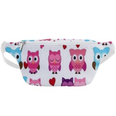 Owl Pattern Waist Bag  by Salman4z