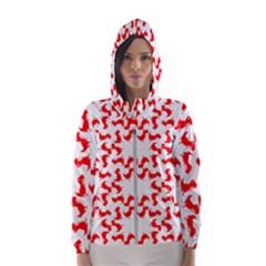 Lonely T-rex Dinosaur Dinosaur Game Pattern Women s Hooded Windbreaker by Ravend