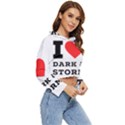 I love dark and storm Women s Lightweight Cropped Hoodie View3