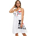 I love Moscow mule Sleeveless Tie Front Chiffon Dress View2