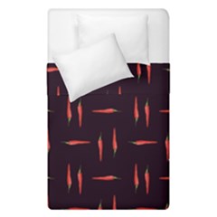 Hot Peppers Duvet Cover Double Side (single Size) by SychEva