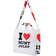 I Love Mint Julep Square Shoulder Tote Bag by ilovewhateva