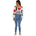 I love whiskey sour Long Sleeve Crinkled Weave Crop Top View4