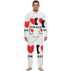 I Love Paloma Men s Long Sleeve Velvet Pocket Pajamas Set by ilovewhateva