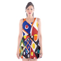 Pattern And Decoration Revisited At The East Side Galleries Scoop Neck Skater Dress by Salman4z