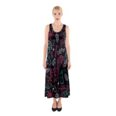 Abstract Pattern Sleeveless Maxi Dress by Salman4z