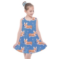 Corgi Patterns Kids  Summer Dress by Salman4z