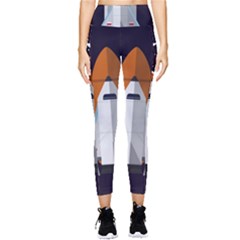 Rocket Space Universe Spaceship Pocket Leggings  by Salman4z