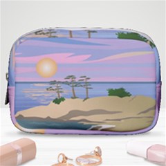 Vacation Island Sunset Sunrise Make Up Pouch (small) by Salman4z