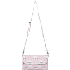 Pattern Pink Cute Sweet Fur Cats Mini Crossbody Handbag by Salman4z