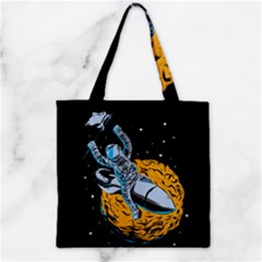 Astronaut Planet Space Science Zipper Grocery Tote Bag by Salman4z