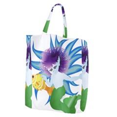 Mermaid Fantasy Undersea Merman Giant Grocery Tote by Salman4z