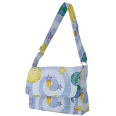 Science Fiction Outer Space Full Print Messenger Bag (l) by Salman4z