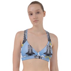 Rocket Shuttle Spaceship Science Sweetheart Sports Bra by Salman4z