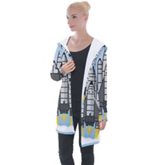 Rocket Shuttle Spaceship Science Longline Hooded Cardigan by Salman4z