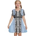 Rocket Shuttle Spaceship Science Kids  Short Sleeve Tiered Mini Dress View1