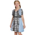 Rocket Shuttle Spaceship Science Kids  Short Sleeve Tiered Mini Dress View2