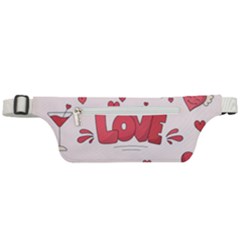 Hand Drawn Valentines Day Element Collection Active Waist Bag by Salman4z