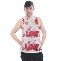 Hand Drawn Valentines Day Element Collection Men s Sleeveless Hoodie by Salman4z