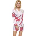 Hand Drawn Valentines Day Element Collection Long Sleeve Satin Robe View1