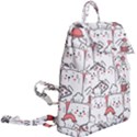 Cute Cat Chef Cooking Seamless Pattern Cartoon Buckle Everyday Backpack View2