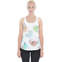 Cartoon Bird Cute Doodle Bird Piece Up Tank Top View1