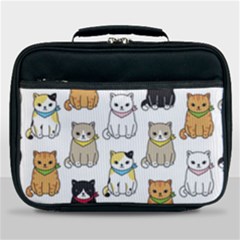 Cat Kitten Seamless Pattern Lunch Bag by Salman4z