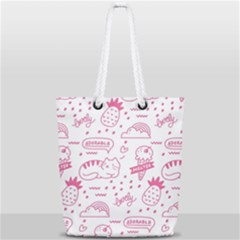 Cute-girly-seamless-pattern Full Print Rope Handle Tote (small) by Salman4z