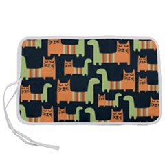 Seamless-pattern-with-cats Pen Storage Case (l) by Salman4z