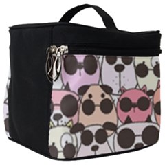 Cute-dog-seamless-pattern-background Make Up Travel Bag (big) by Salman4z