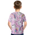 Beautiful-cute-animals-pattern-pink Kids  Sport Mesh Tee View2