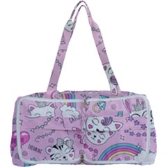 Beautiful-cute-animals-pattern-pink Multi Function Bag by Salman4z