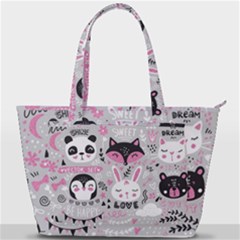 Big-set-with-cute-cartoon-animals-bear-panda-bunny-penguin-cat-fox Back Pocket Shoulder Bag  by Salman4z