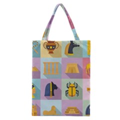 Egypt-icons-set-flat-style Classic Tote Bag by Salman4z