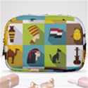 Egypt-travel-items-icons-set-flat-style Make Up Pouch (Small) View1