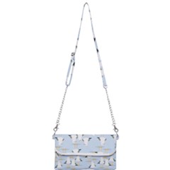 Cute-seagulls-seamless-pattern-light-blue-background Mini Crossbody Handbag by Salman4z