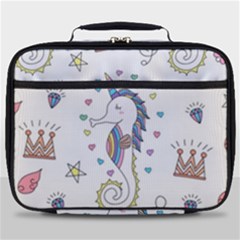 Seamless-pattern-cute-unicorn-cartoon-hand-drawn Full Print Lunch Bag by Salman4z