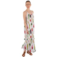 Vegetable Cami Maxi Ruffle Chiffon Dress by SychEva