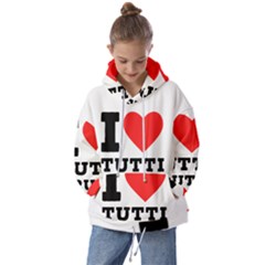 I Love Tutti Frutti Kids  Oversized Hoodie by ilovewhateva