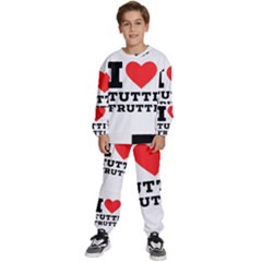 I Love Tutti Frutti Kids  Sweatshirt Set by ilovewhateva