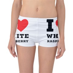 I Love White Raspberry Reversible Boyleg Bikini Bottoms by ilovewhateva