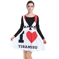 I Love Tiramisu Plunge Pinafore Dress by ilovewhateva