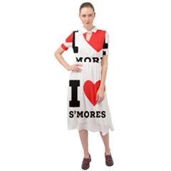 I Love S’mores  Keyhole Neckline Chiffon Dress by ilovewhateva