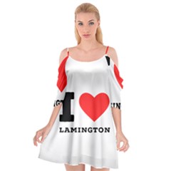 I Love Lamington Cutout Spaghetti Strap Chiffon Dress by ilovewhateva