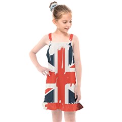 Union Jack England Uk United Kingdom London Kids  Overall Dress by Ravend