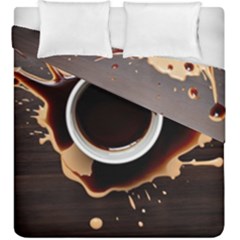 Coffee Cafe Espresso Drink Beverage Duvet Cover Double Side (king Size) by Ravend