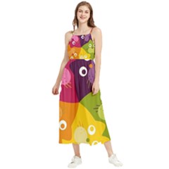 Colorful Cats Boho Sleeveless Summer Dress by Sparkle