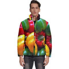 Colorful Capsicum Men s Puffer Bubble Jacket Coat by Sparkle