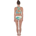 Waves Ocean Sea Tsunami Nautical Painting Cross Back Hipster Bikini Set View2